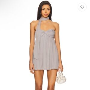 Powderpuff dress in slate